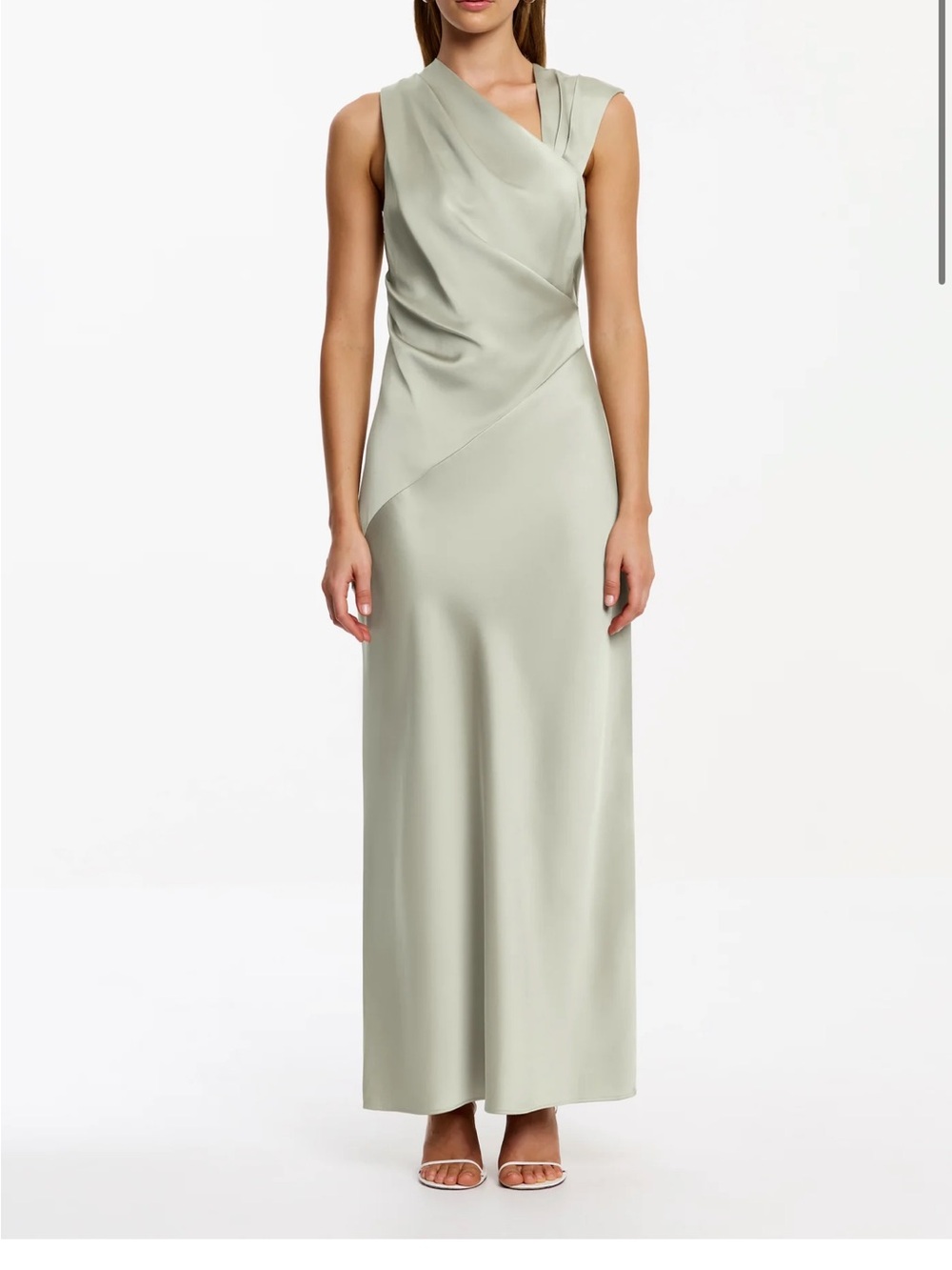 Significant Other Becca Dress Size 6 Sage Green Maxi - Picture 2 of 9